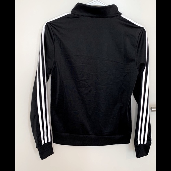 ADIDAS 3 Strip Black & White Tricot Track Jacket XS NWT - Picture 5 of 9